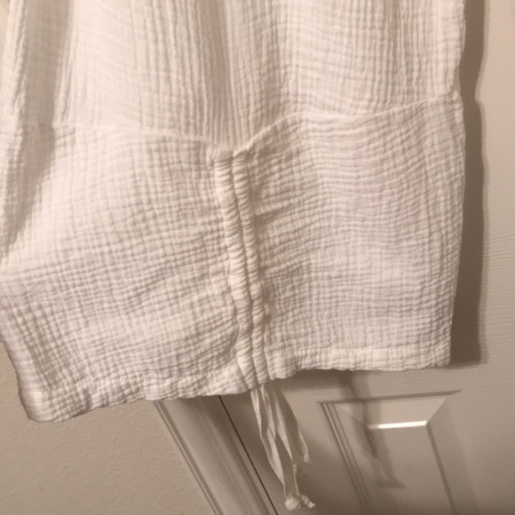 Bryn Walker Gauze Cropped Wide Leg Ruched  Pull-On Coordinating  Sz XXL - Picture 4 of 5